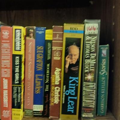 Books on cassettes - Agatha Christie - Michael Crichton - John Naisbitt and more
