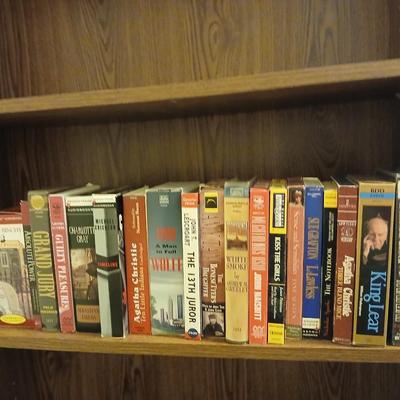 Books on cassettes - Agatha Christie - Michael Crichton - John Naisbitt and more