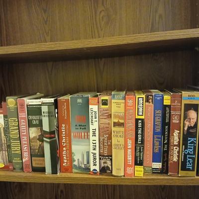 Books on cassettes - Agatha Christie - Michael Crichton - John Naisbitt and more