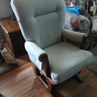 Dutailier Wood framed glider rocker