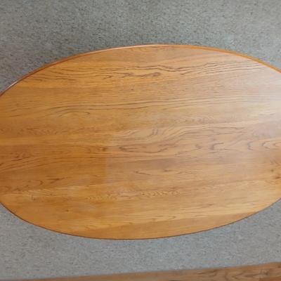 Nice oak claw footed coffee table