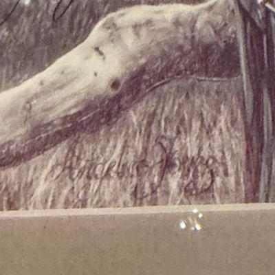 Pair of Signed Unique Pencil Art (GB-MG)