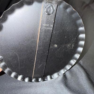 Vintage Etched Glass Wine Decanters With Wrought Iron Stands (GB-MG)