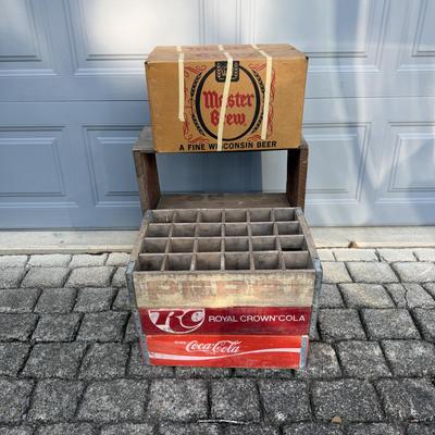 Coca Cola, Pepsi & RC Wooden Soda Flats, Vintage Bottles & More (G-MG)