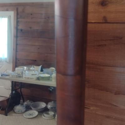 Wood Framed Wall Mirror- Approx 25" x 16"