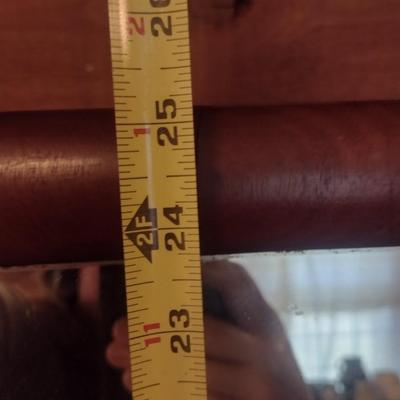 Wood Framed Wall Mirror- Approx 25" x 16"