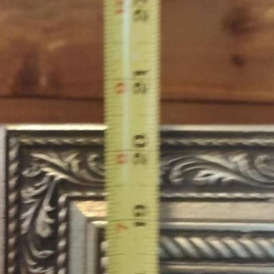 Wall Mirror with Decorative Composite Frame- Approx 23 1/2" x 20 1/2"