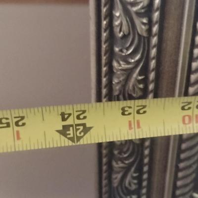 Wall Mirror with Decorative Composite Frame- Approx 23 1/2" x 20 1/2"