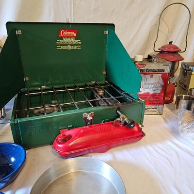 Vintage Coleman Camping Stove, Lantern & More (G-JS)