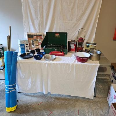 Vintage Coleman Camping Stove, Lantern & More (G-JS)