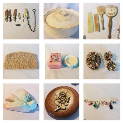 Vintage Vanity-Avon, Souvenire Knives, Jewelry and More (D-KD)
