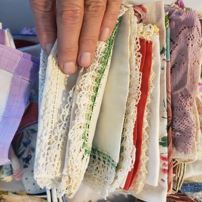 Antique and Vintage Linens, Chifon Scarves, Gloves and More (D-KD)