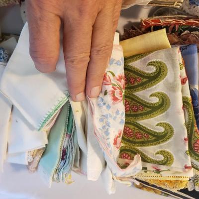 Antique and Vintage Linens, Chifon Scarves, Gloves and More (D-KD)