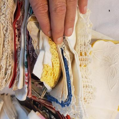 Antique and Vintage Linens, Chifon Scarves, Gloves and More (D-KD)