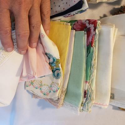 Antique and Vintage Linens, Chifon Scarves, Gloves and More (D-KD)