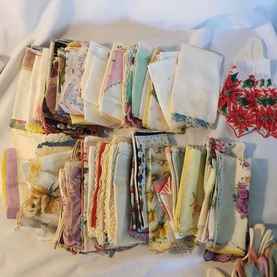 Antique and Vintage Linens, Chifon Scarves, Gloves and More (D-KD)
