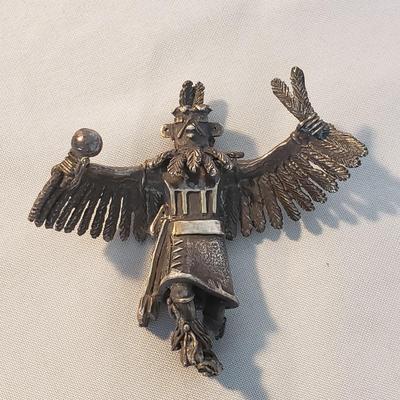 C. Sues Hopi Kachina & "Hopi Bird" Hand Painted Pottery (D-KD)