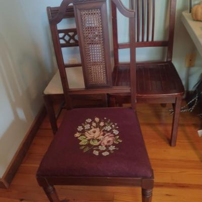 Trio of Mismatched Chairs