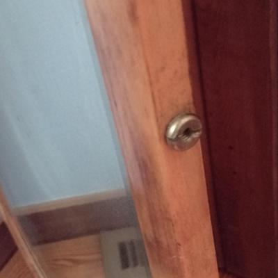 Wood Framed Mirror- Approx 44" x 20"
