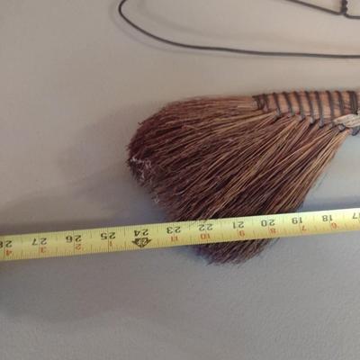 Collection of Home Decor- Hand Painted Scoop, Broom, Wire Rug Beater