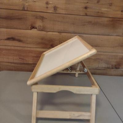 Wood Frame Bed Tray with Folding Legs- Approx 22" x 14"