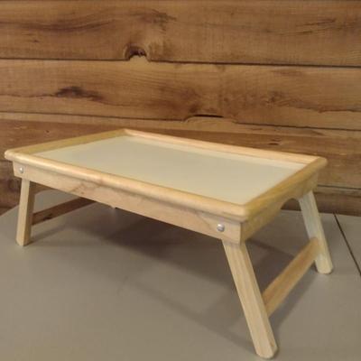 Wood Frame Bed Tray with Folding Legs- Approx 22" x 14"