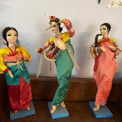 Sale Photo Thumbnail #22: Antique Cabinet/Desk
Asian Dolls, Blue Glass and more.