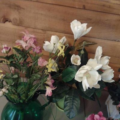 Collection of Artificial Flower Arrangements