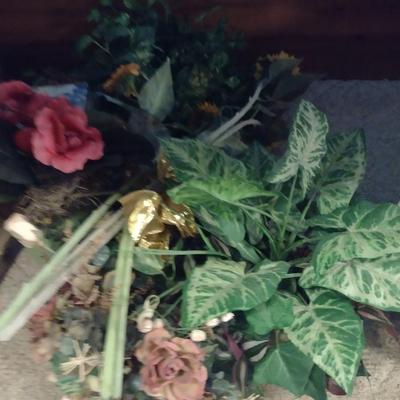 Collection of Artificial Flower Arrangements