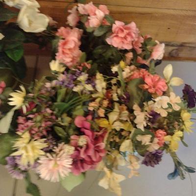 Collection of Artificial Flower Arrangements