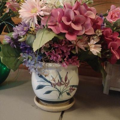 Collection of Artificial Flower Arrangements