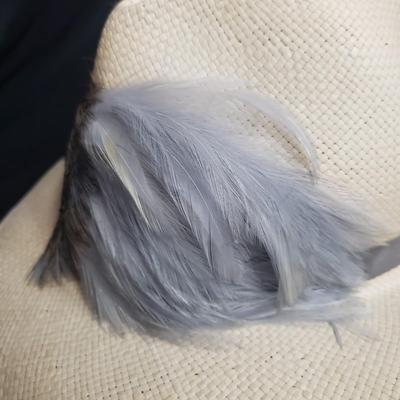 Three Straw and Ornate Feathered Hats (D-KD)