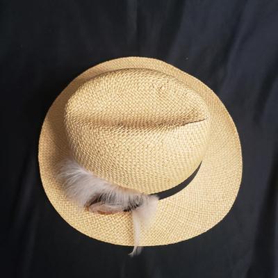 Three Straw and Ornate Feathered Hats (D-KD)