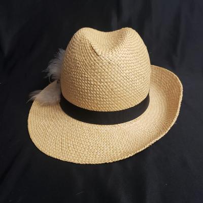 Three Straw and Ornate Feathered Hats (D-KD)