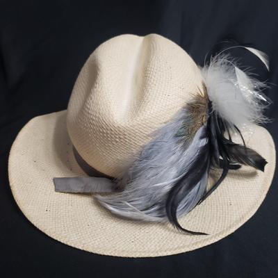 Three Straw and Ornate Feathered Hats (D-KD)