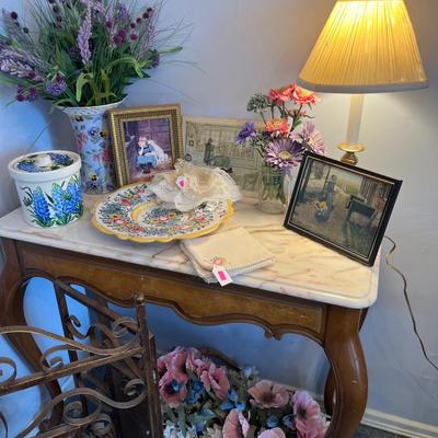 Sale Photo Thumbnail #29: Ashtray stand, Sofa table, & Decor