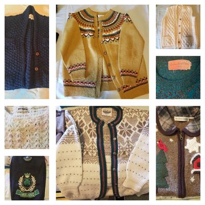 Women's Medium Irish, New England, Cashmere Sweaters (D-KD)