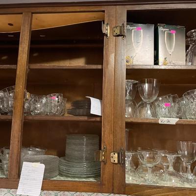 Sale Photo Thumbnail #49: Glasses, Dishes, cups and more.
