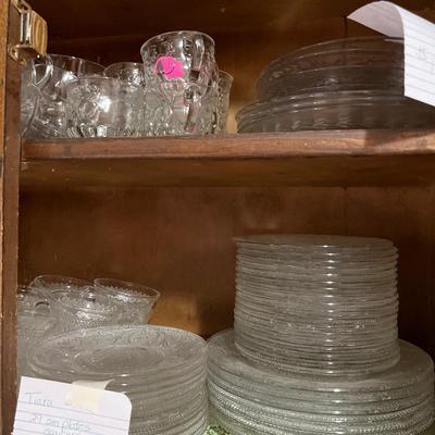 Sale Photo Thumbnail #51: Glasses, Dishes, cups and more.