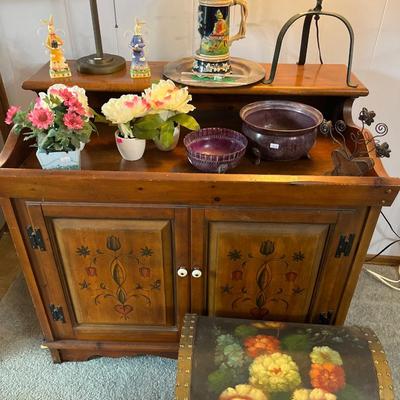 Sale Photo Thumbnail #92: Sideboard, Trunk, Lamps & Decor