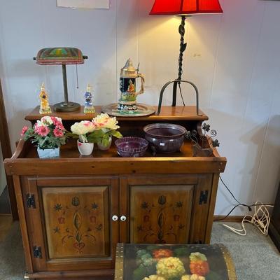 Sale Photo Thumbnail #91: Sideboard, Trunk, Lamps & Decor