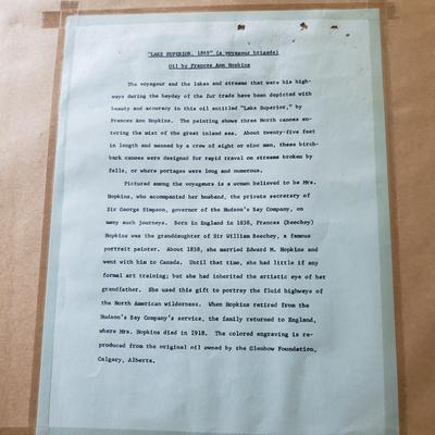 "Lake Superior " by Frances Anne Hopkins (PB-KD)