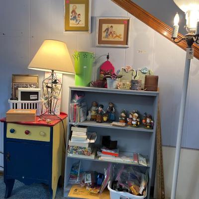Sale Photo Thumbnail #108: Bookshelf, Nightstand, lamps, frames, decor and office supplies, Pictures
