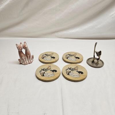 Talavera Hand Painted Pottery Planters & More Cat Decor (B2-JS)