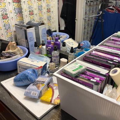 Sale Photo Thumbnail #133: Bandages, hairdryer and more
