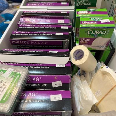 Sale Photo Thumbnail #134: Bandages, hairdryer and more