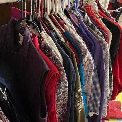 Sale Photo Thumbnail #140: Women’s Clothing, sweaters. blouses and shoes