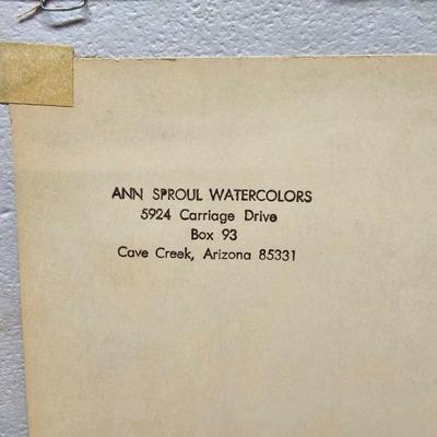 Three Ann Sproul Original Signed Watercolors (B2-JS)