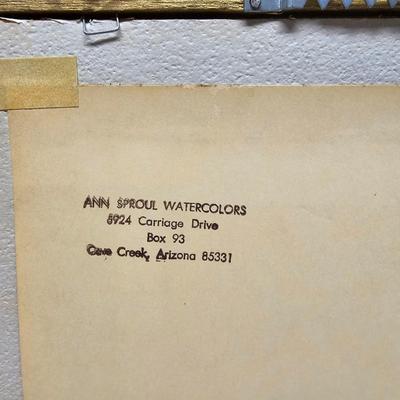 Three Ann Sproul Original Signed Watercolors (B2-JS)