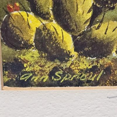 Three Ann Sproul Original Signed Watercolors (B2-JS)